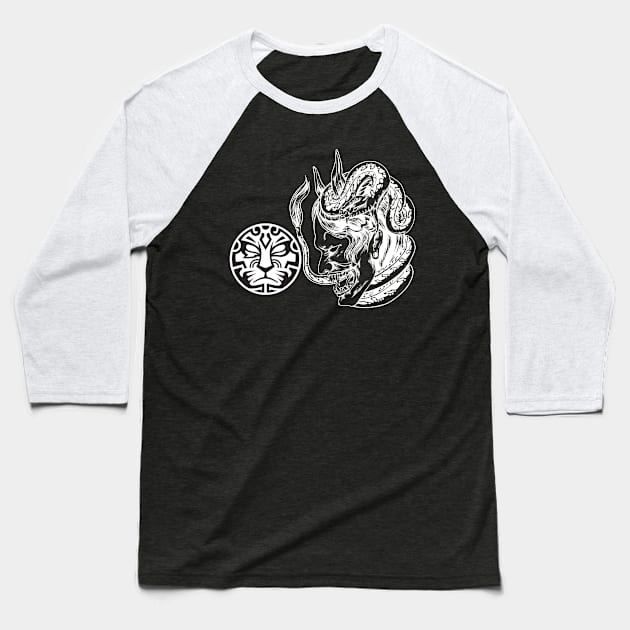 Demon Within Jinrai #2 Baseball T-Shirt by Mister Jinrai